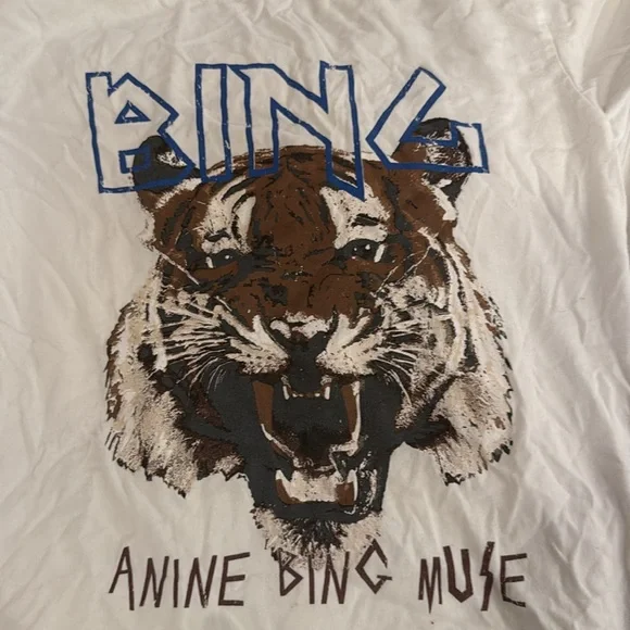 perfect condition anine bing graphic tee. size xs - Picture 2 of 4